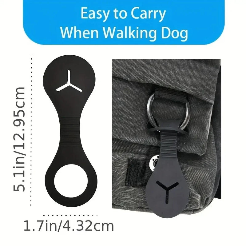 Silicone Dog Poop Bag Holder Leash Clip Pet Poop Bag Dispenser Hands-free Clip Dog Products Outdoor Travel Pet Waste Bag Holder